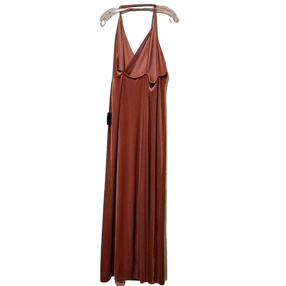Lulus Whimsical Romance Mauve Velvet Faux-Wrap Maxi Dress Plus Size 2X New NWT - Picture 9 of 15